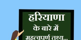information about haryana in hindi