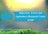important forest and agriculture center of mp || महत्वपूर्ण वन व कृषि अनुसंधान केंद्र important-forest-and-agriculture-center