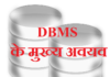Elements of DBMS In Hindi | DBMS के मुख्य अवयव – MS Access elements of dbms in hindi