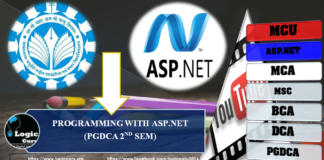 PROGRAMMING WITH ASP.NET LEC1 – PGDCA 2nd SEM – MCU Bhopal PROGRAMMING WITH ASP.NET (PGDCA 2ND SEM)