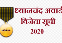 dhyan chand award winners list | ध्यानचंद अवार्ड विजेता सूची 2020 dhyan chand award winners list